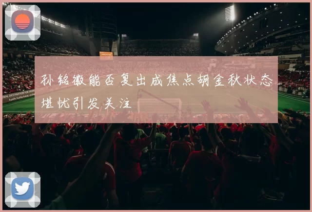 孙铭徽能否复出成焦点胡金秋状态堪忧引发关注